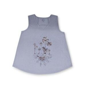 Style & Co Palms-Graphic Top